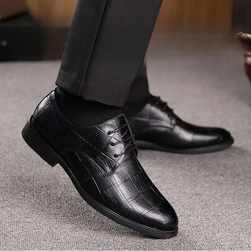 Classic Leather Dress Shoes – British Style Business, Casual & Wedding
