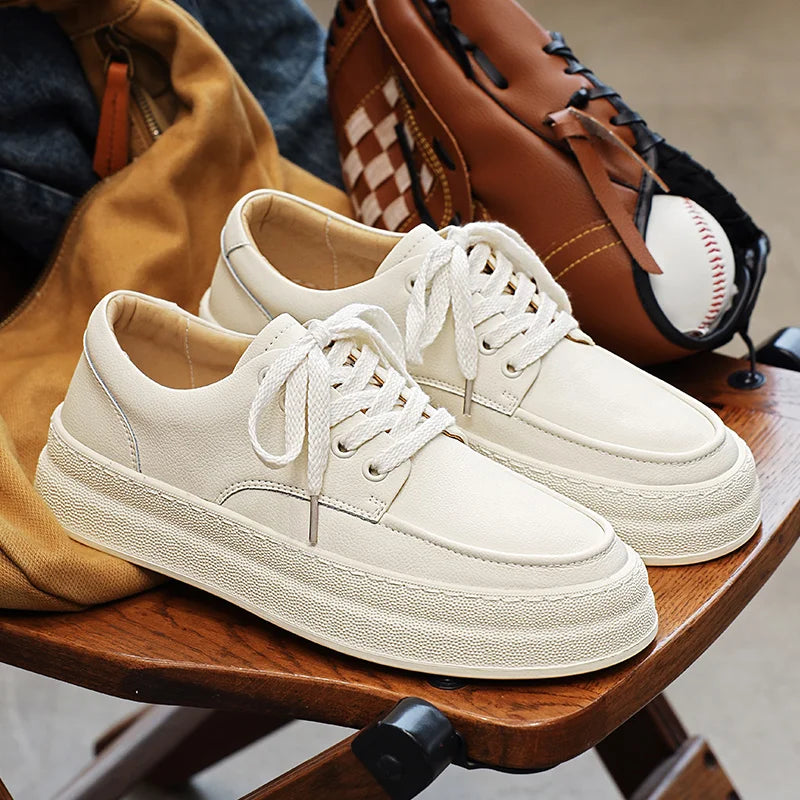 Summer Low-Top Sneakers – Korean Style White Casual Sports Shoes