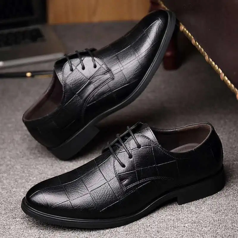 Classic Leather Dress Shoes – British Style Business, Casual & Wedding